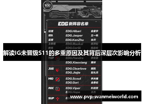解读IG未晋级S11的多重原因及其背后深层次影响分析